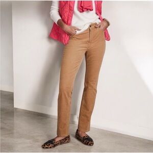 NWT Eddie Bauer Boyfriend Slim Corduroy Pants - Aged Brass